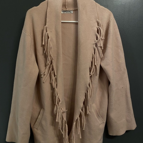 Memory & Co Pink Open Cardigan - Picture 1 of 5